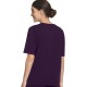  Women’s Sleepwear Everyday Essentials 100% Cotton Short Sleeve Tee, Deep Purple, M