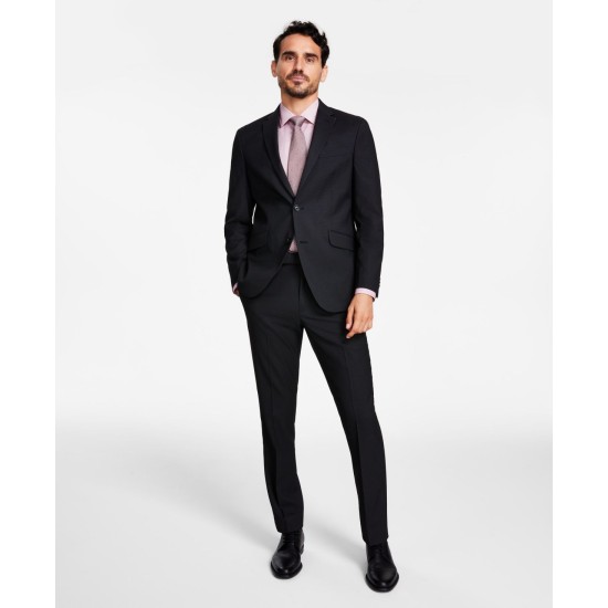  Reaction Men’s Slim-Fit Ready Flex Stretch Suits, Black, 38S