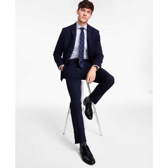  Reaction Men’s Slim-Fit Ready Flex Stretch Suits, Navy, 38S