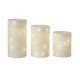  Candle Flameless LED with Timer – Set of 3