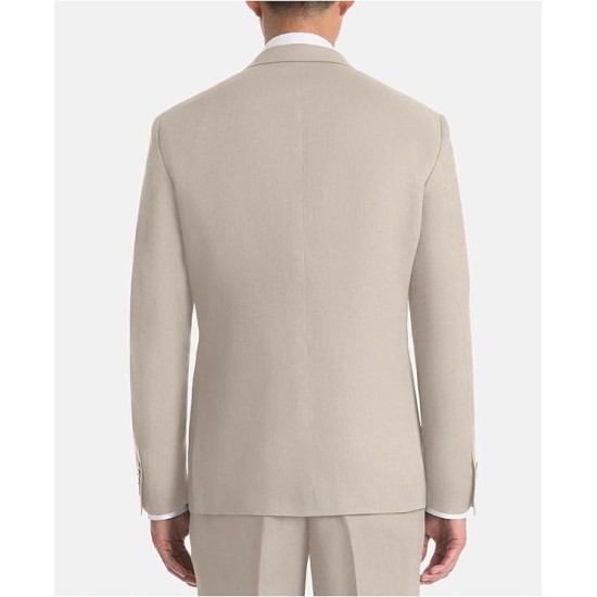  Mens Beige Single Breasted Ultraflex Blazer, 50L