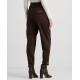  Women’s Belted Ponte Cargo Pants – Circuit Brown, 14