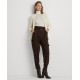  Women’s Belted Ponte Cargo Pants – Circuit Brown, 14