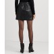  Women’s Leather Pencil Miniskirt – Black, 8