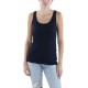 Lauren Ralph Lauren Womens Sleeveless Ribbed Tank Top, Navy, Large