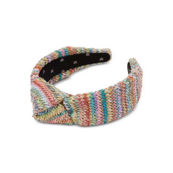  Raffia Knotted Headband, Multi