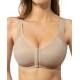  Firm Control Wireless Back Support Bra, Light Beige, 36C