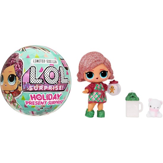 L.O.L. Surprise! Holiday Present Surprise Doll Dreamin’ B.B. with 7 Surprises- Limited Edition Collectible Doll Including Sparkly Accessories, Stocking Stuffers Gift for Kids Ages 4 5 6+ Years Old