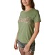  Women’s Hendrix Floral Classic Crew Tee, Olivine, Small