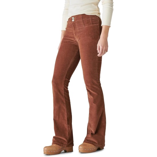  Women’s High-Rise Stevie Flare Denim Pants – Hot Cocoa, 0/25 A