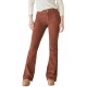  Women’s High-Rise Stevie Flare Denim Pants – Hot Cocoa, 0/25 A