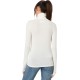  Women’s Mock Neck Layering Top, Egret, X-Large