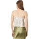  Women’s Sequin Mini Top, Champagne, Medium