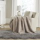  Bristol Premium Faux Fur Throw, 60″ X 50″ – Tan