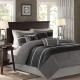  Teagan 7-pc. Faux Suede Comforter Set, Queen, Black