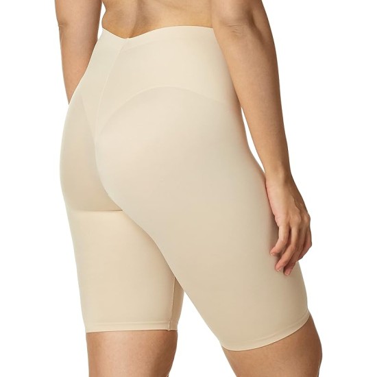  Women’s Cover Your Bases Smoothing Shapewear Slip Short, Transparent, Large