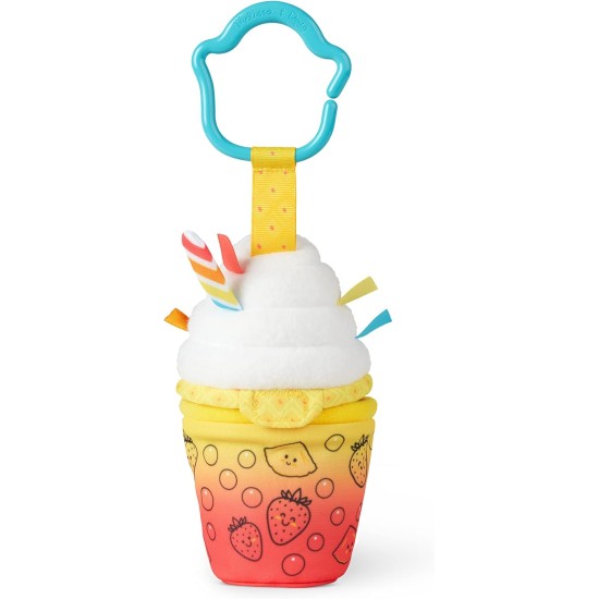 Melissa & Doug Multi-Sensory Bubble Tea Take-Along Clip-On Infant Toy | Sensory Toy for Infants | Developmental Toy for Toddlers | 0+ | Gift for Baby Boys or Baby Girls