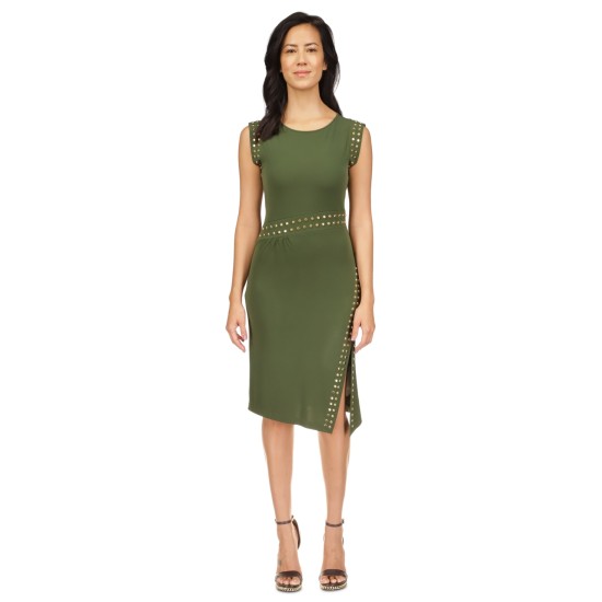  Womens Astor Stud Dress, Jade, X-Large