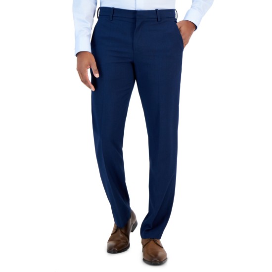  Portfolio Mens Modern Fit Suit Dress Pants, Estate Blue, 32 x 30