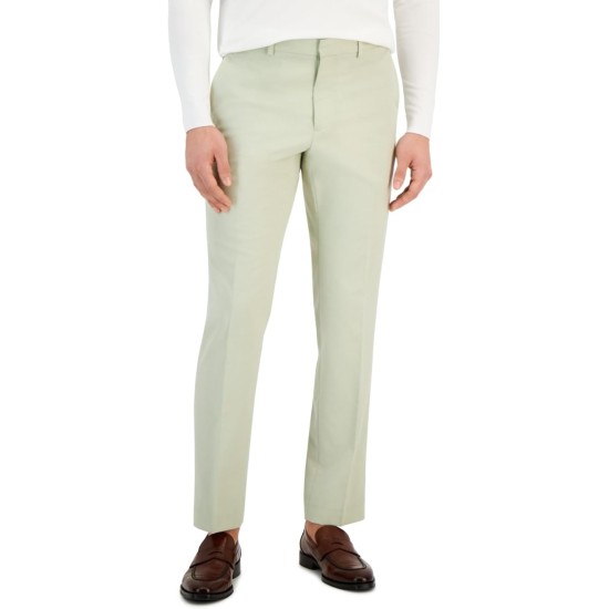  Portfolio Men’s Slim-Fit Stretch Pants, Beige, 30×32