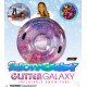  Winter Fun Inflatable Glitter Filled Pink Galactic Snow Tube. Jumbo 48 inch Snow Tube for Kids or Adults. Include Sure Grip Handles for Maximum Safety.