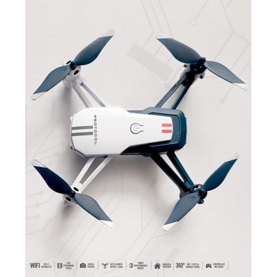  Forte Drone with Live Streaming Camera – White