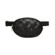  Basket Weave Belt Bag, Black,Small