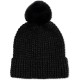 Style & Co Women’s Faux-Fur Pom Pom Shimmer Beanie, Black