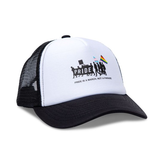  Cotton Pride is a March Snap-Back Trucker Hat, Black7White