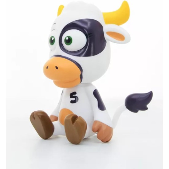  Collectible 6″ Vinyl Common Sense Cow Figurine, White