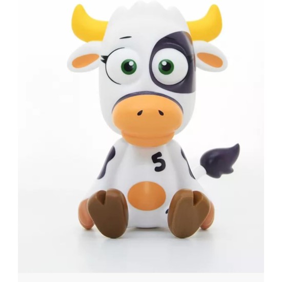  Collectible 6″ Vinyl Common Sense Cow Figurine, White