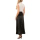  Women’s Textured a-Line Maxi Skirt – Rich Black, X-Large