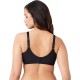  Womens Bodysuede Ultra Full Figure Seamless Underwire Bra, Black, 38DDD