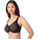  Women’s Plus Size Halo Lace Full Coverage Underwire Bra, Black , 40DDD