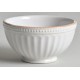  855545 French Perle Groove Dove Grey Bowl, 24 oz