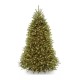 National Tree 7′ Dunhill Fir Hinged Tree with 700 Clear Lights