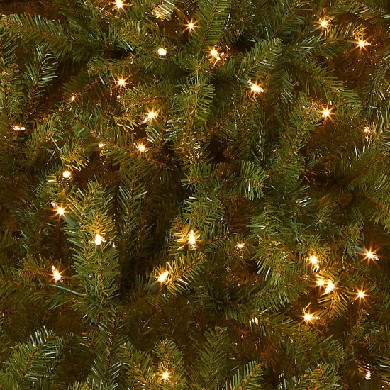 National Tree 7′ Dunhill Fir Hinged Tree with 700 Clear Lights