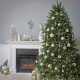 National Tree 7′ Dunhill Fir Hinged Tree with 700 Clear Lights