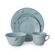  Trellis Coastal 16-Piece Dinnerware Set Teal