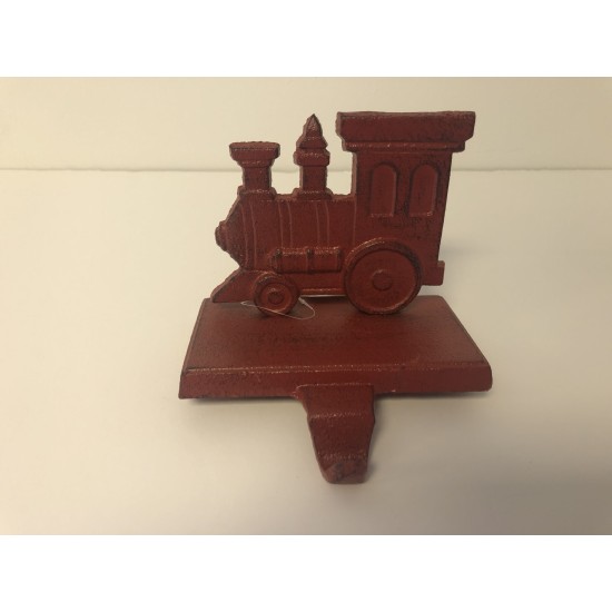  Iron Toy Train Stocking Holder In Red, 5.25″ W x 4.5″