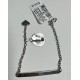  Polished Bar ID Plate Link Bracelet (Silver)