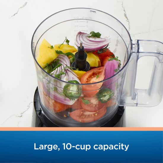  10-Cup Food Processor with Easy-Touch Technology