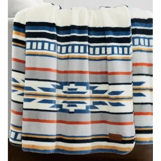  Ultra Soft Plush Throw -Saltillo Stripe