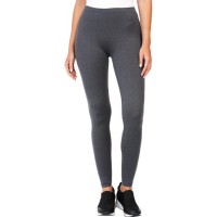 32 Degrees Womens Fleece-Lined Leggings, Heather Black, X-Large