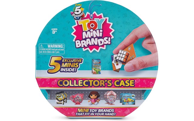  Toy Mini Brands Collector’s Case – Store & Display 30 Minis with 4 Exclusive Minis, Blue