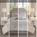  Ramsey California King Embroidered 8 Piece Comforter Set, Beige