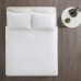  Trace Full/Queen 3pc Reversible Coverlet Set, White
