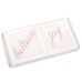  Cotton Embroidered Candy Cane Cocktail Napkins, Set of 4, White