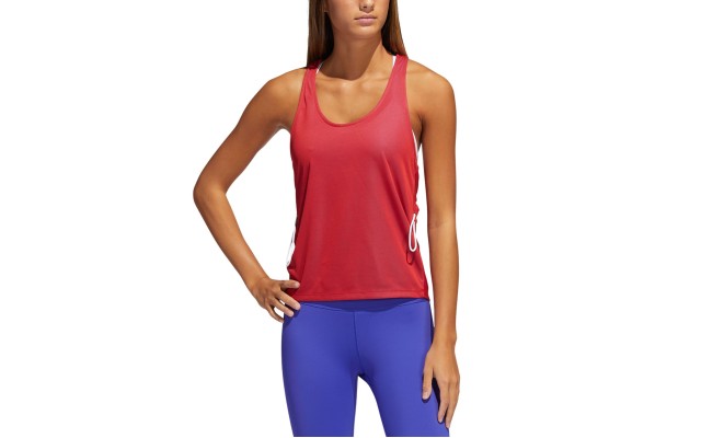  Women’s PrimeBlue Aeroready Racerback Tank Top, Purple, Small