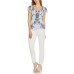  Embellished Flutter-Sleeve Top, Blue, 2